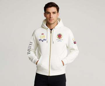 Bath England Zip-Up Front & Back , Print & Embroidered Hoodies