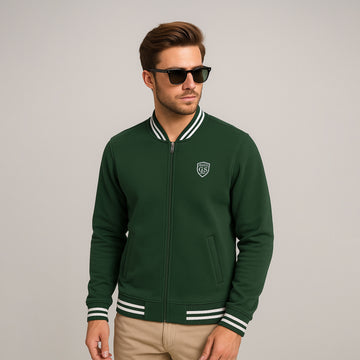 Men’s Green Varsity Baseball Jacket