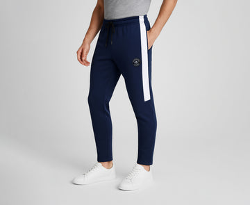 Navy Blue Color With White Side Panel Trouser