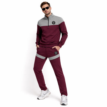 Grey Panel Twinset For Men's