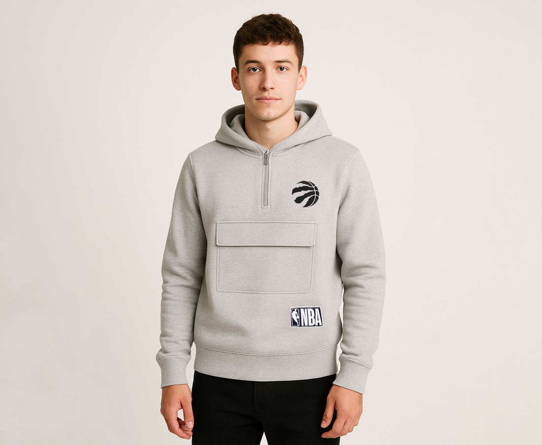 Men’s Half-Zip TR Logo Hoodie with Chest Pocket
