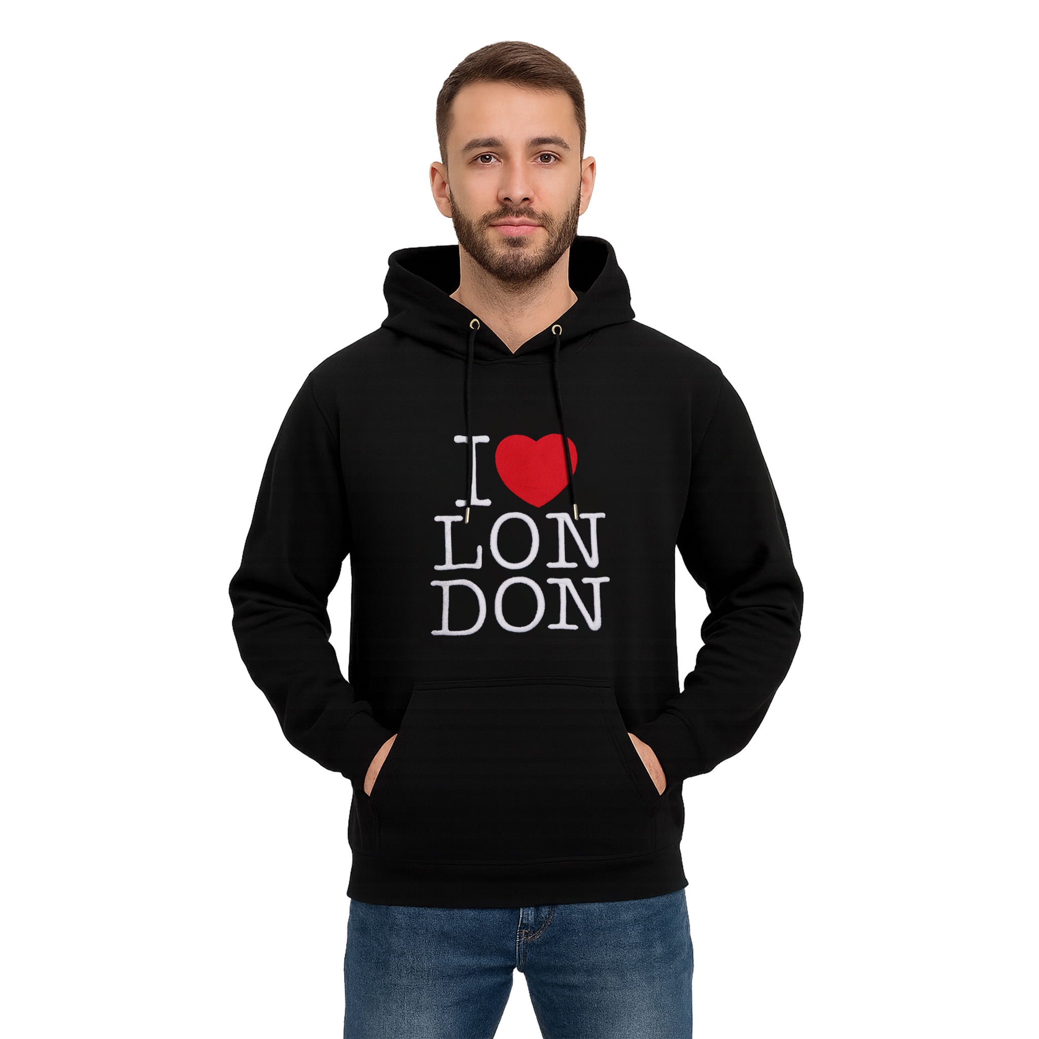I Love London Embroidered Hoodies