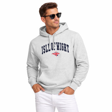 Light Grey Applique Embroidered Hoodie