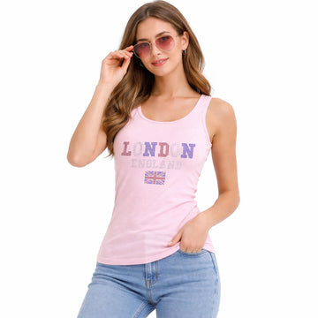 Women's London England Union Jack Tank Top