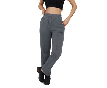 Women’s Grey Baggy Sweatpants with MW Printed