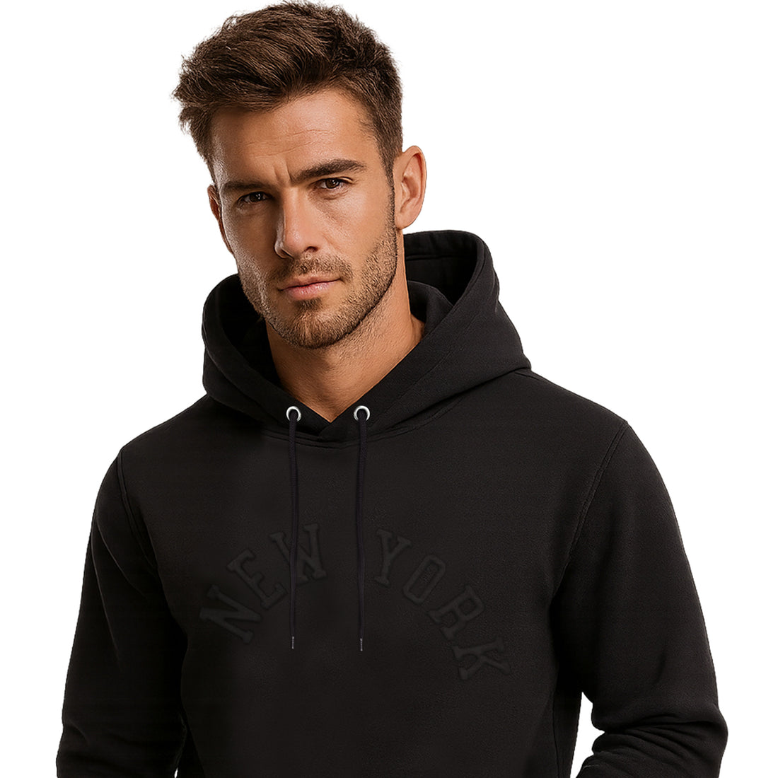 Men’s Casual New York Embossed Hoodies