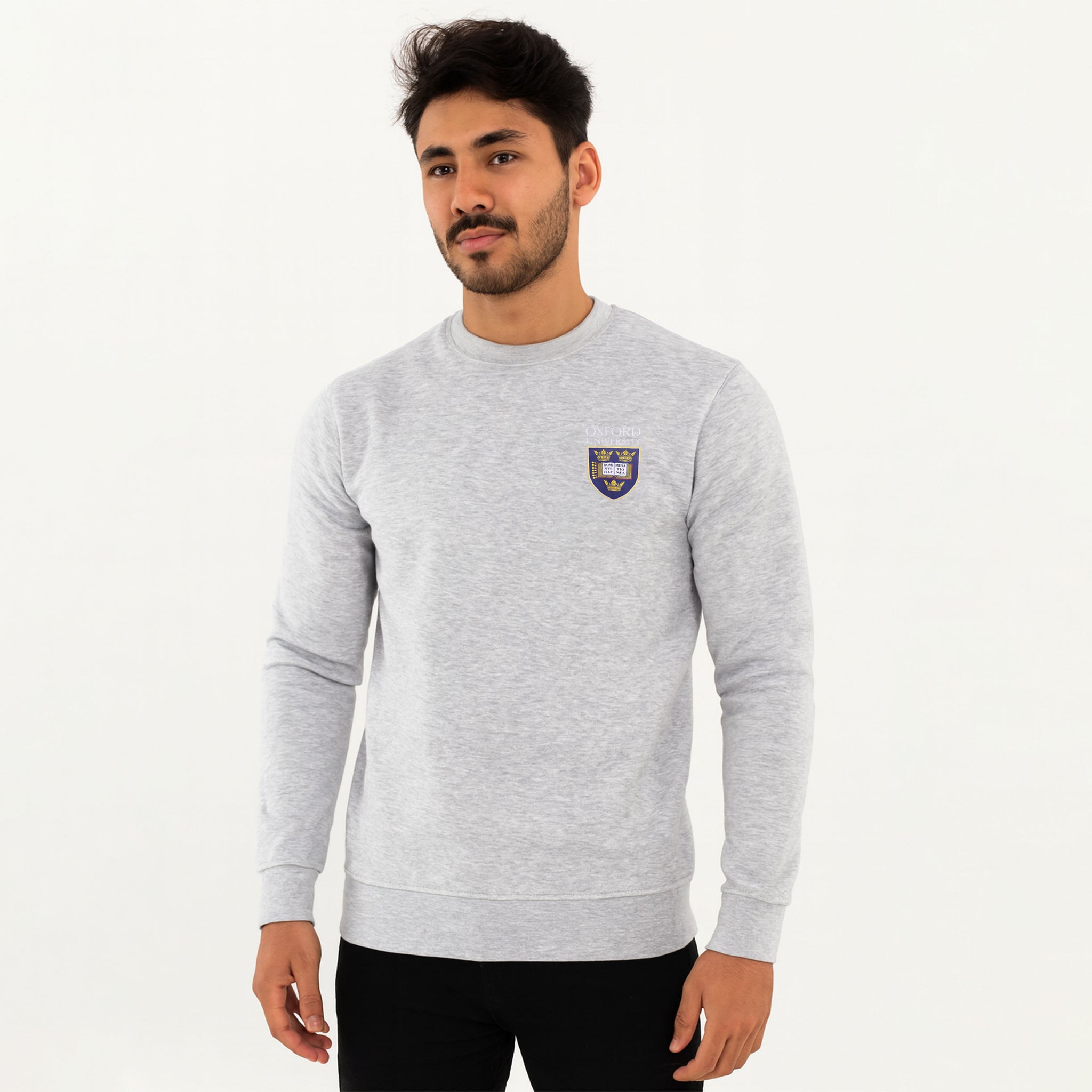 Oxford University Printed Logo Crew Neck Sweatshirt