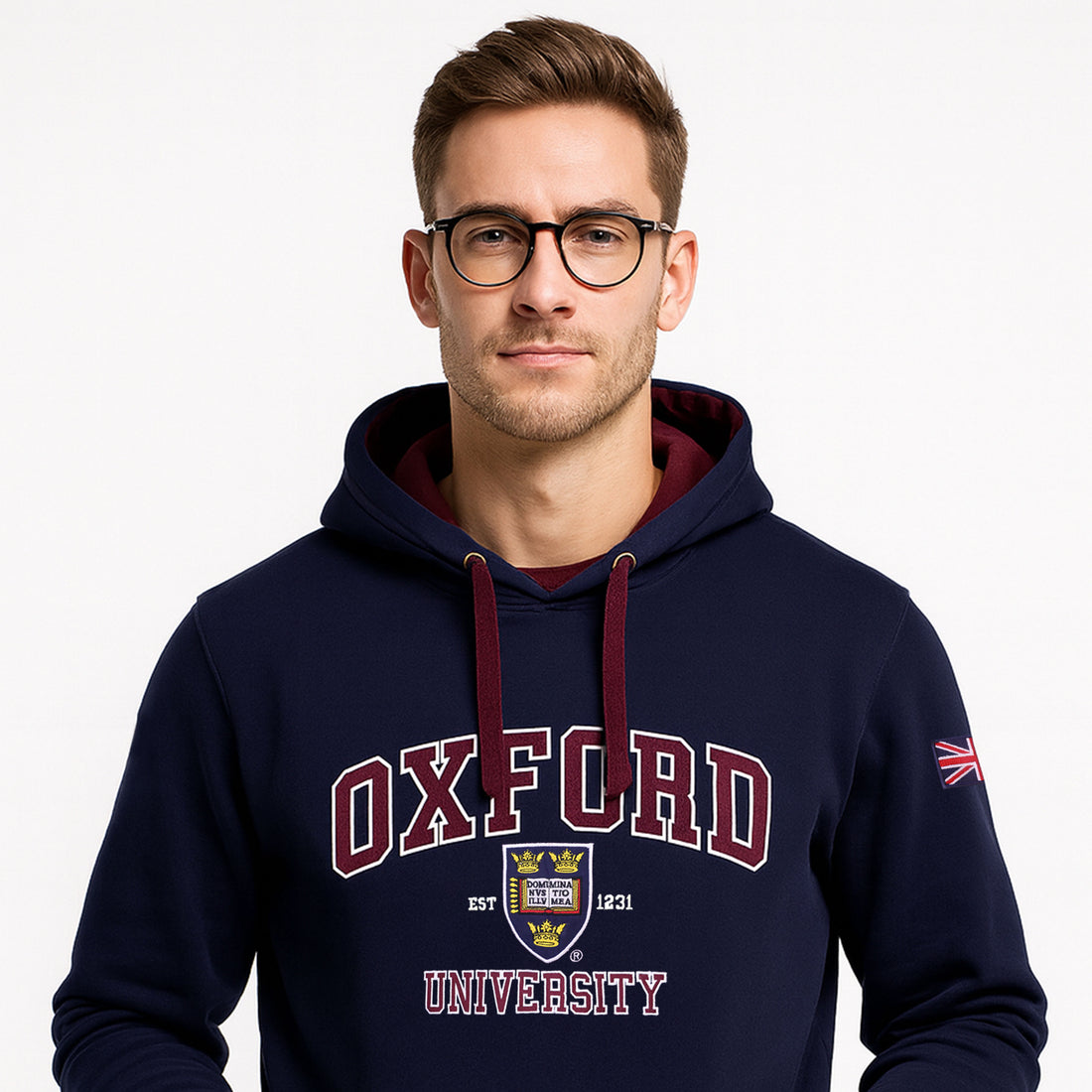 Oxford University Applique Embroidered Hoodies