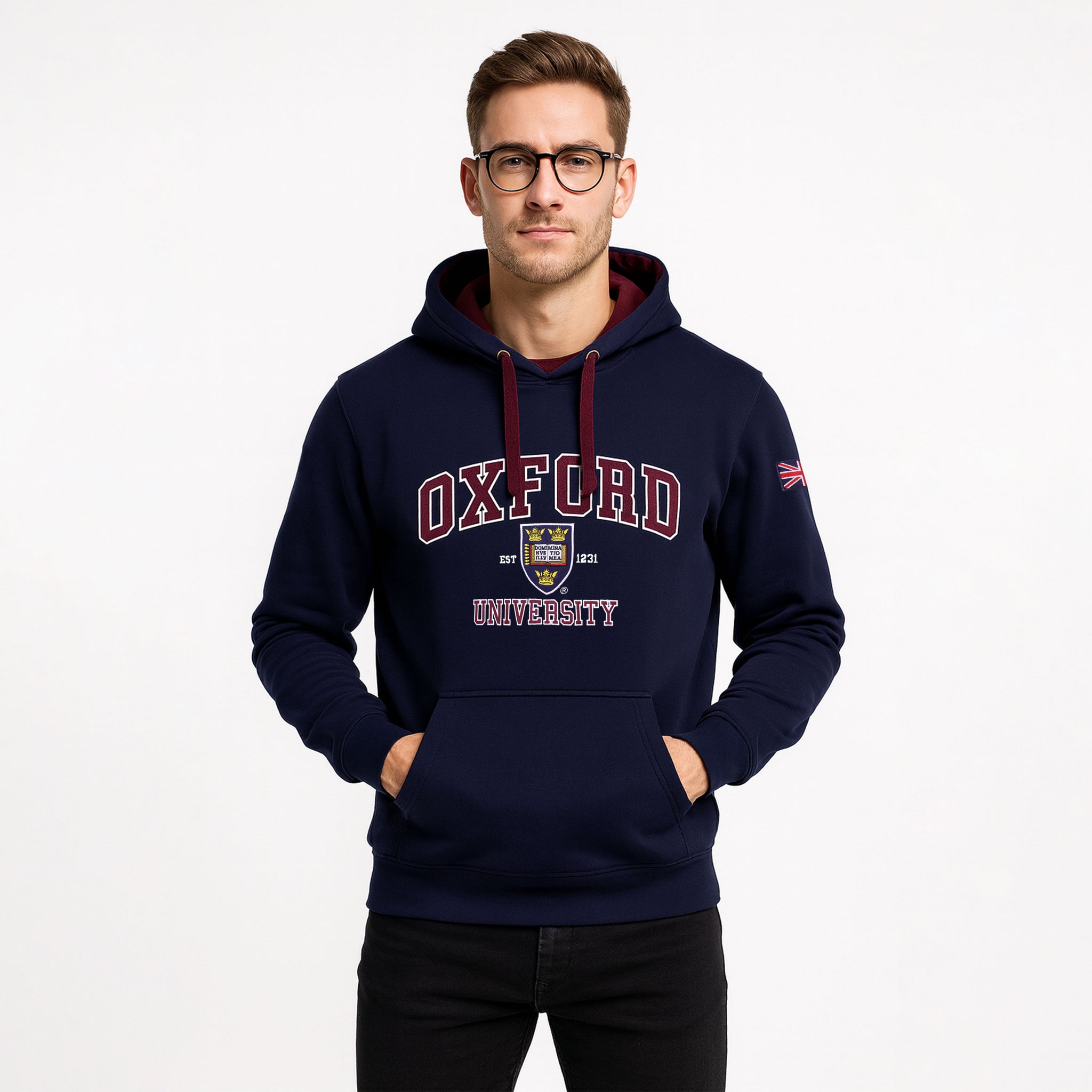 Oxford University Applique Embroidered Hoodies