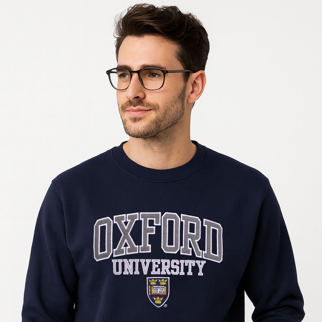 Oxford University Applique Embroidered Sweat Shirt