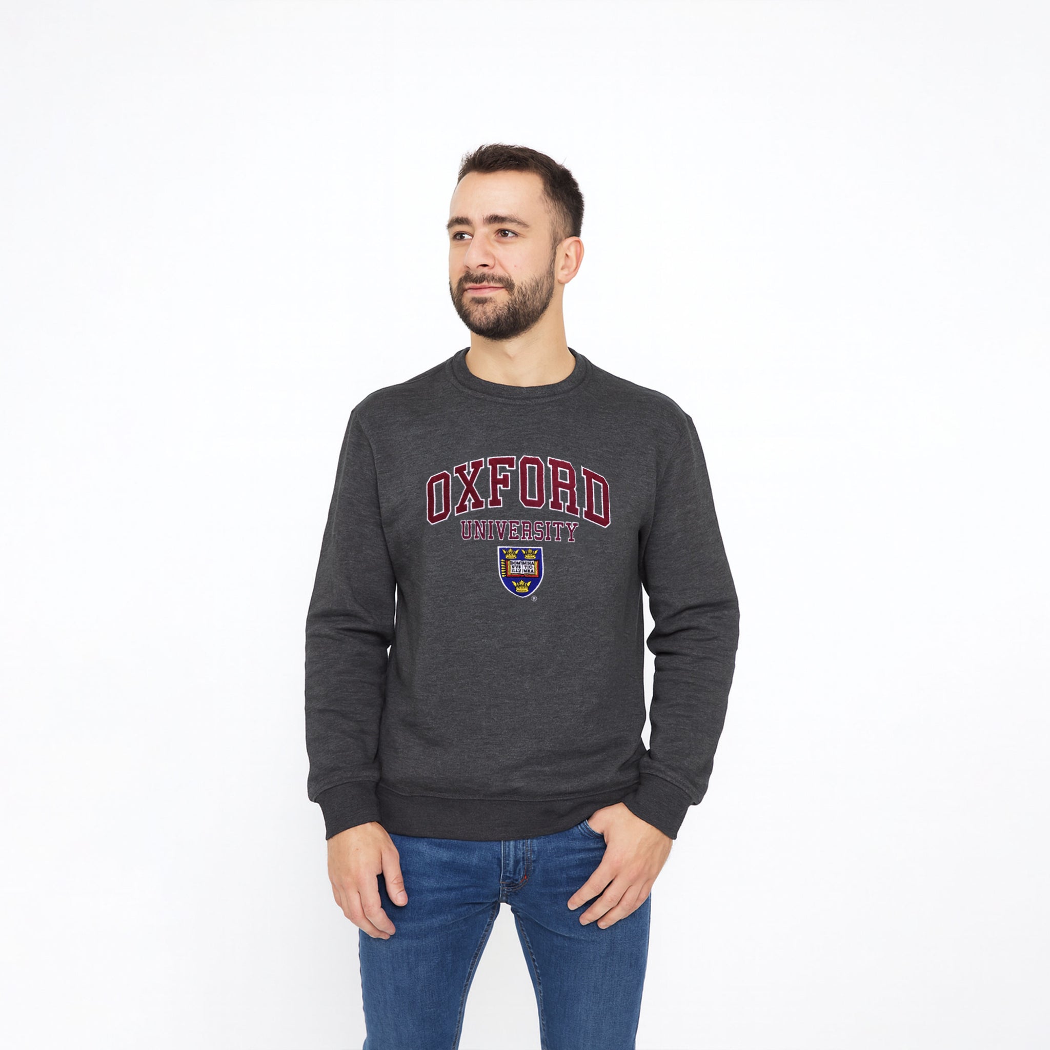 Oxford University Applique Embroidered Sweat
