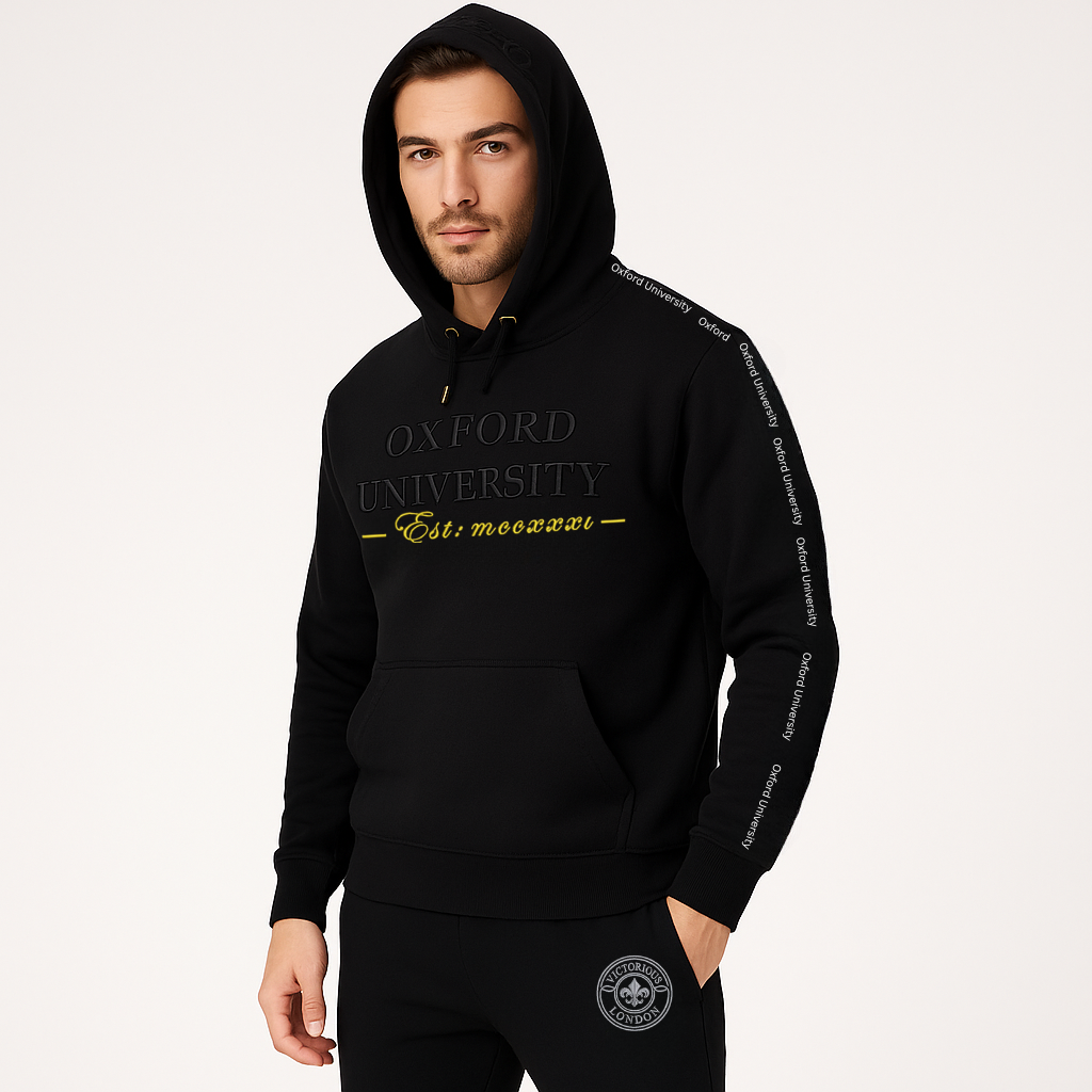 OXFORD UNIVERSITY 3D EMBROIDERED HOODIES