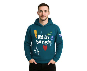 Edinburgh 3D Puff Printed Front & Back Hoodies