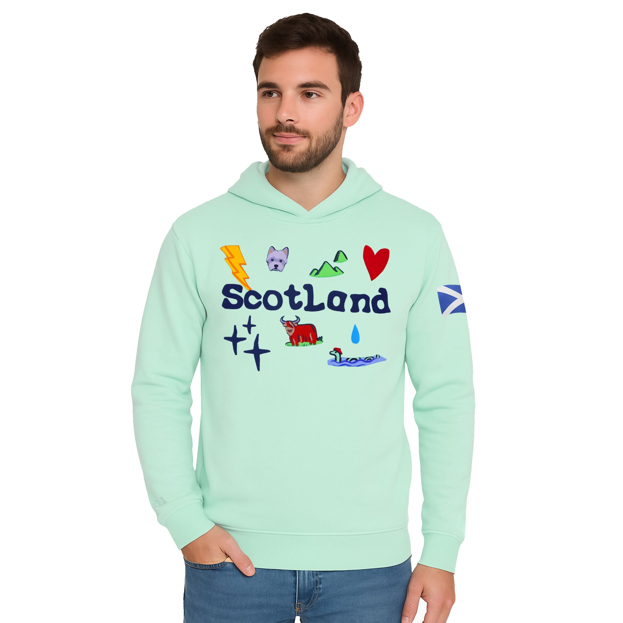 Scotland 3D Puff Printed Front & Back Hoodies