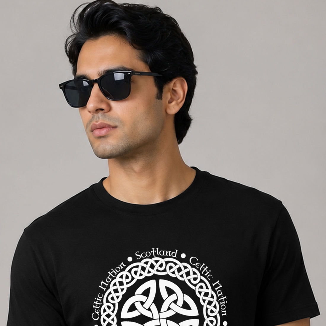 Round Scotland Celtic Nation Printed T Shirt