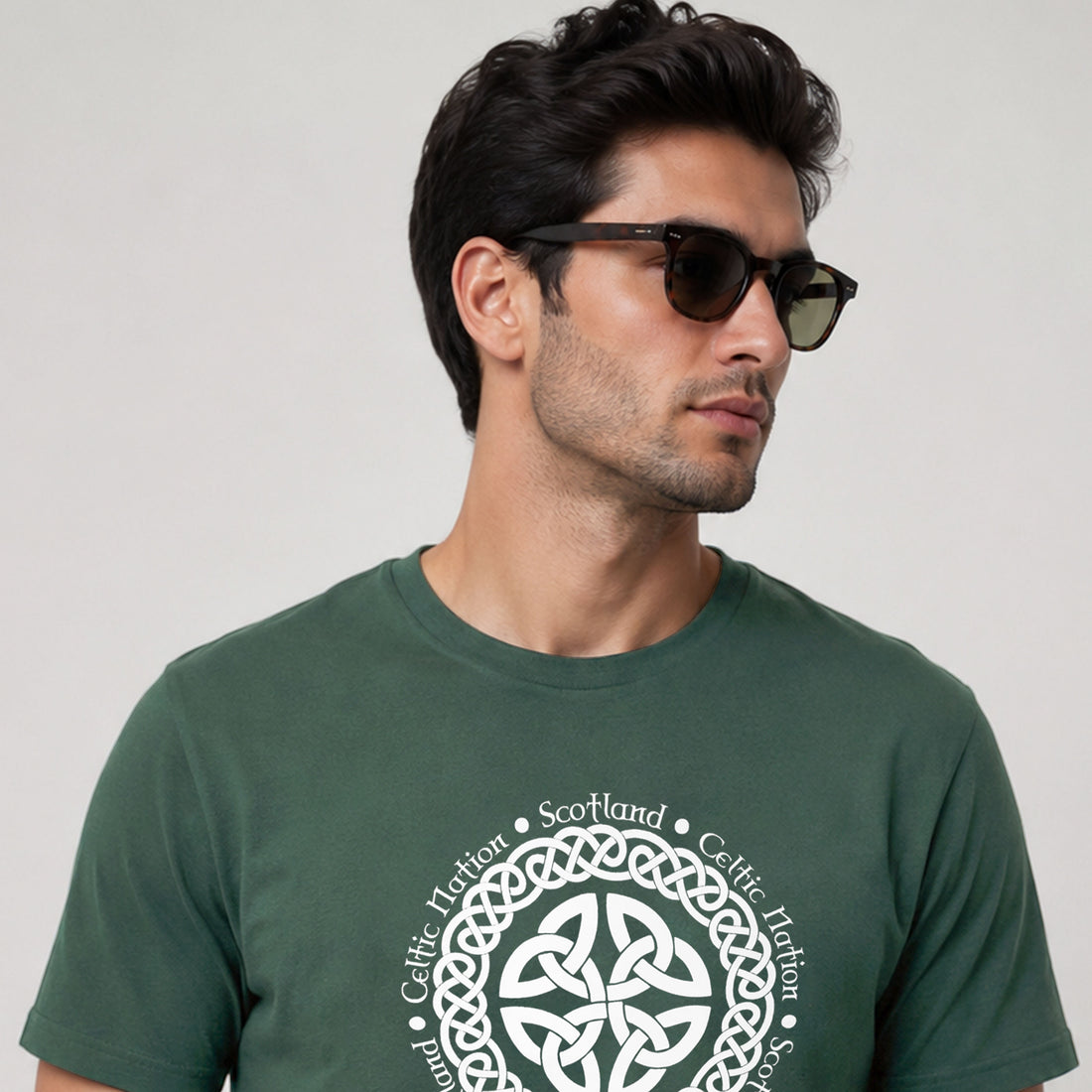 Round Scotland Celtic Nation Printed T Shirt