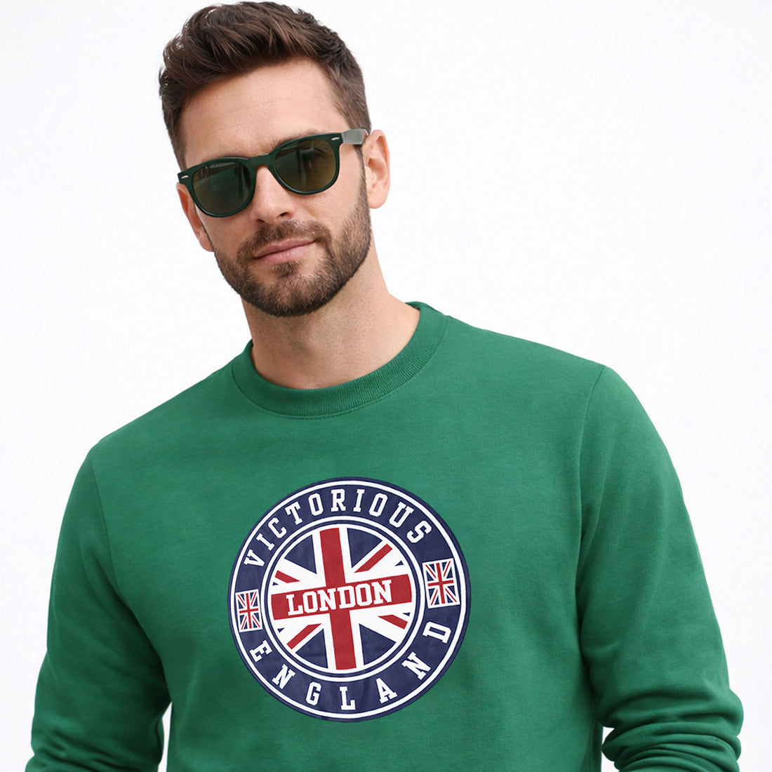 Victorious Flag Of England Printed Sweat Shirt