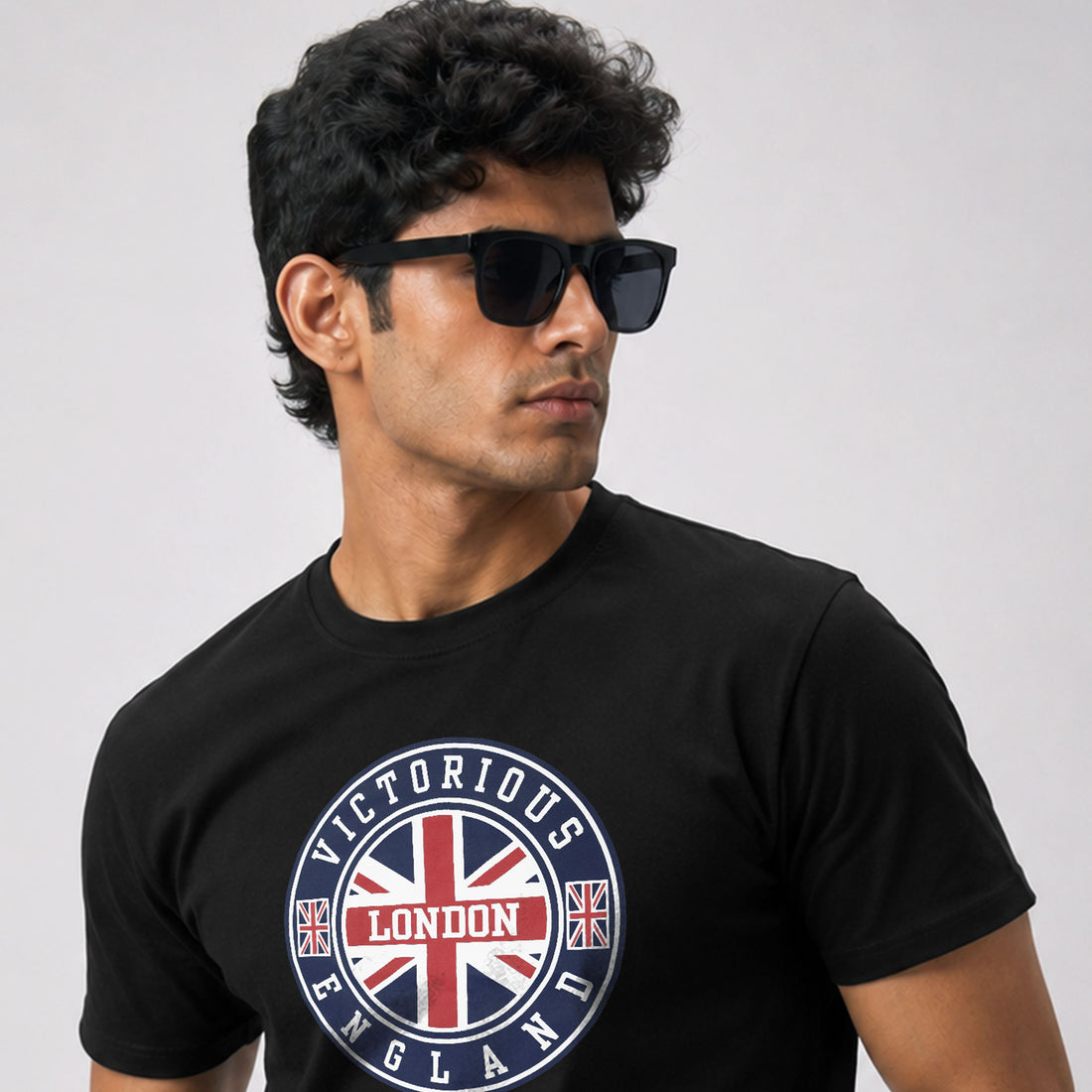 Victorious  London Flag England Printed T Shirt