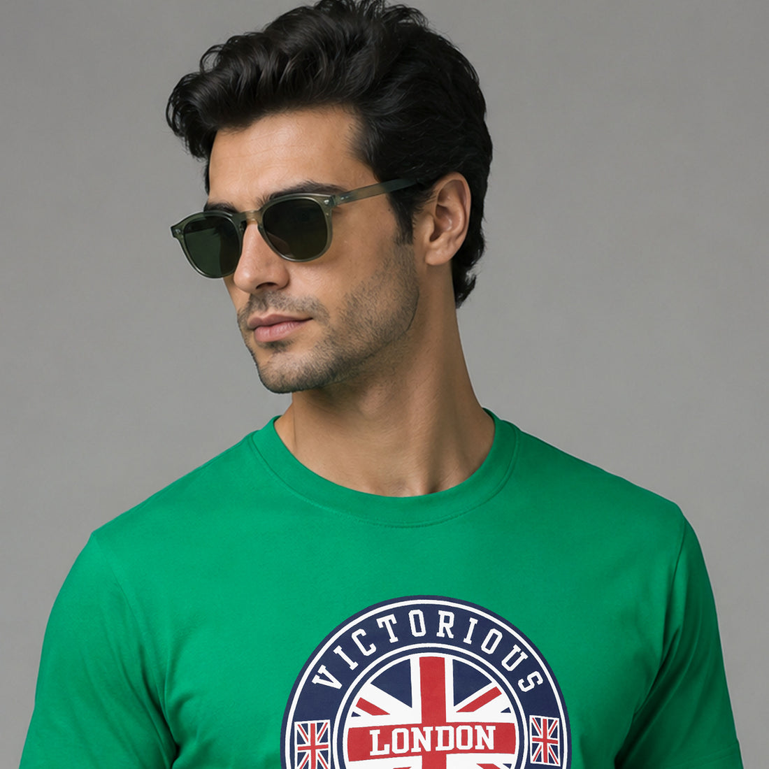 Victorious  London Flag England Printed T Shirt