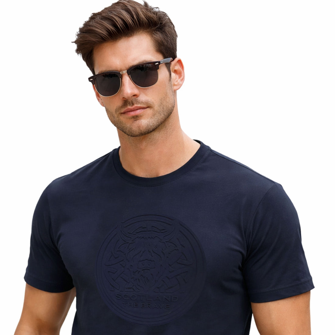 Scotland the Brave Embossed T Shirt