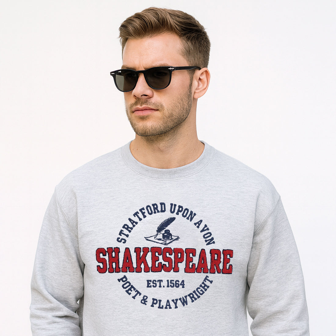 SHAKESPEARE EST 1564 Embroidered Sweatshirt