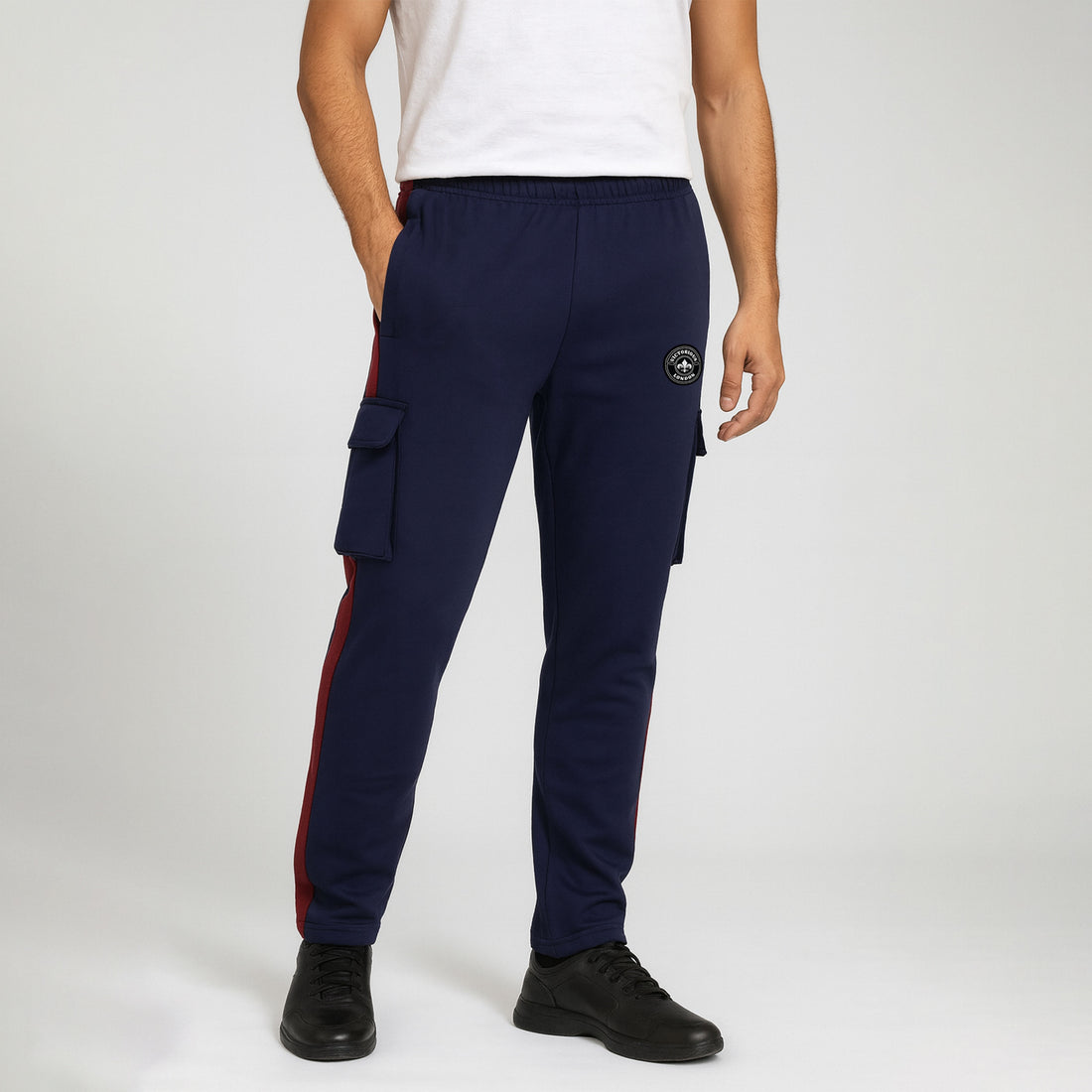 Men's Cargo Pocket With Red Panel Trouser