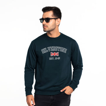 Silverstone With England Flag Applique Embroidered Sweatshirt