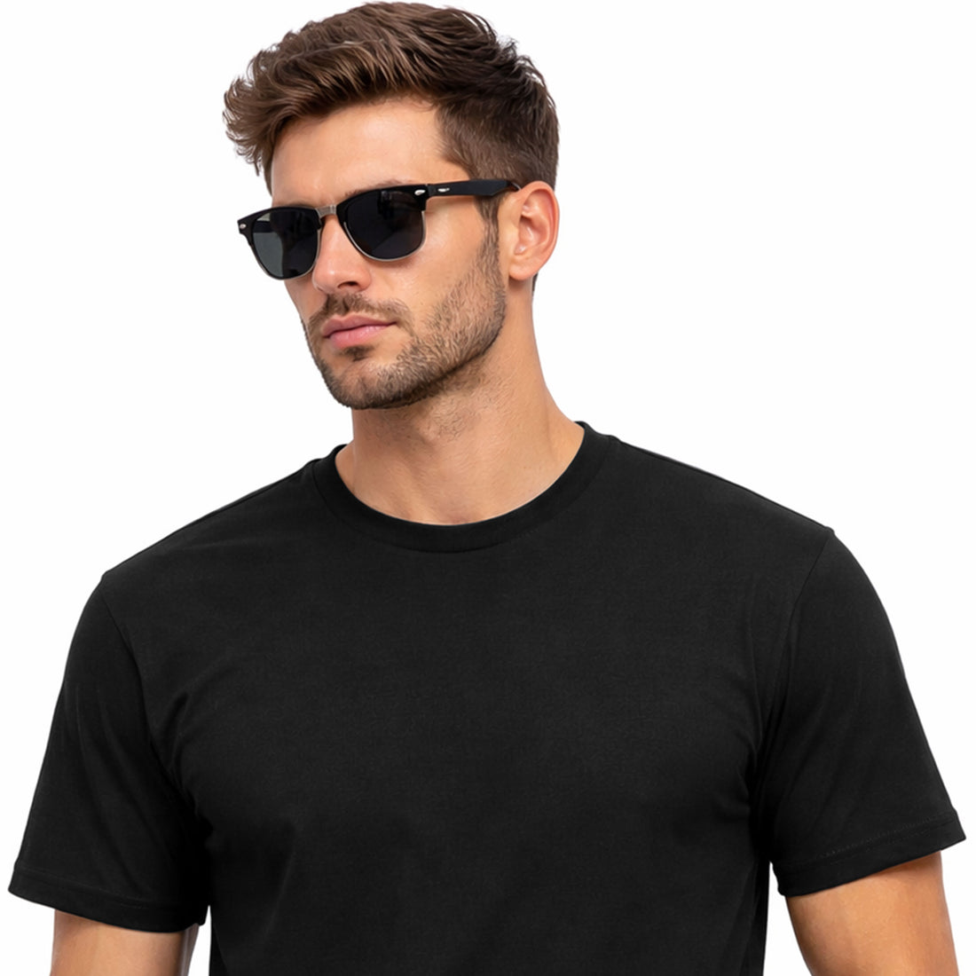 Men’s Black Crew Neck T-Shirt