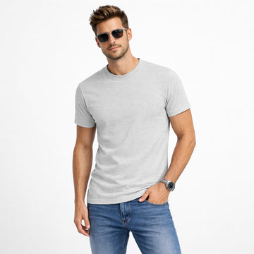 Men’s Grey Crew Neck T-Shirt