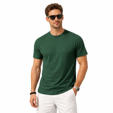 Men’s Green Crew Neck T-Shirt