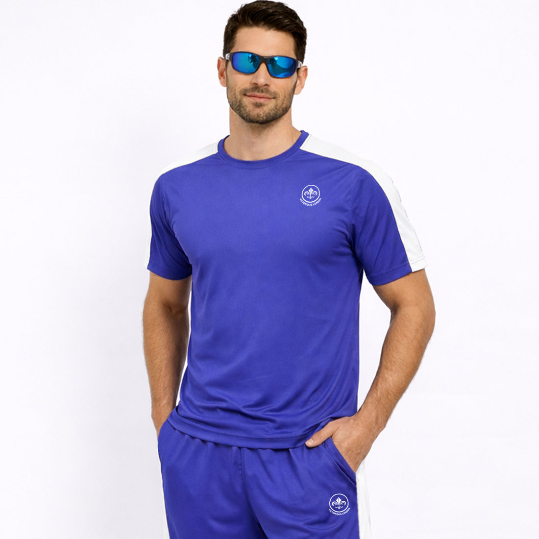 Men’s Athletic T-Shirt & Shorts Sport Set – Lightweight Summer Activewear