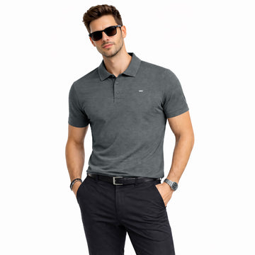 Premium Slim Fit Men’s Charcoal Polo Shirt