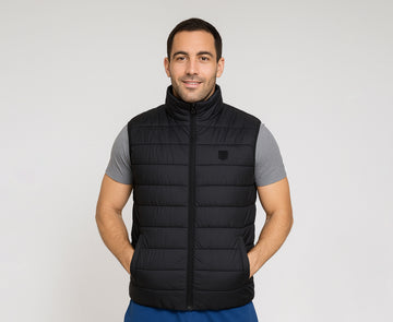 Men’s Sleeveless Zippered Puffer Jacket