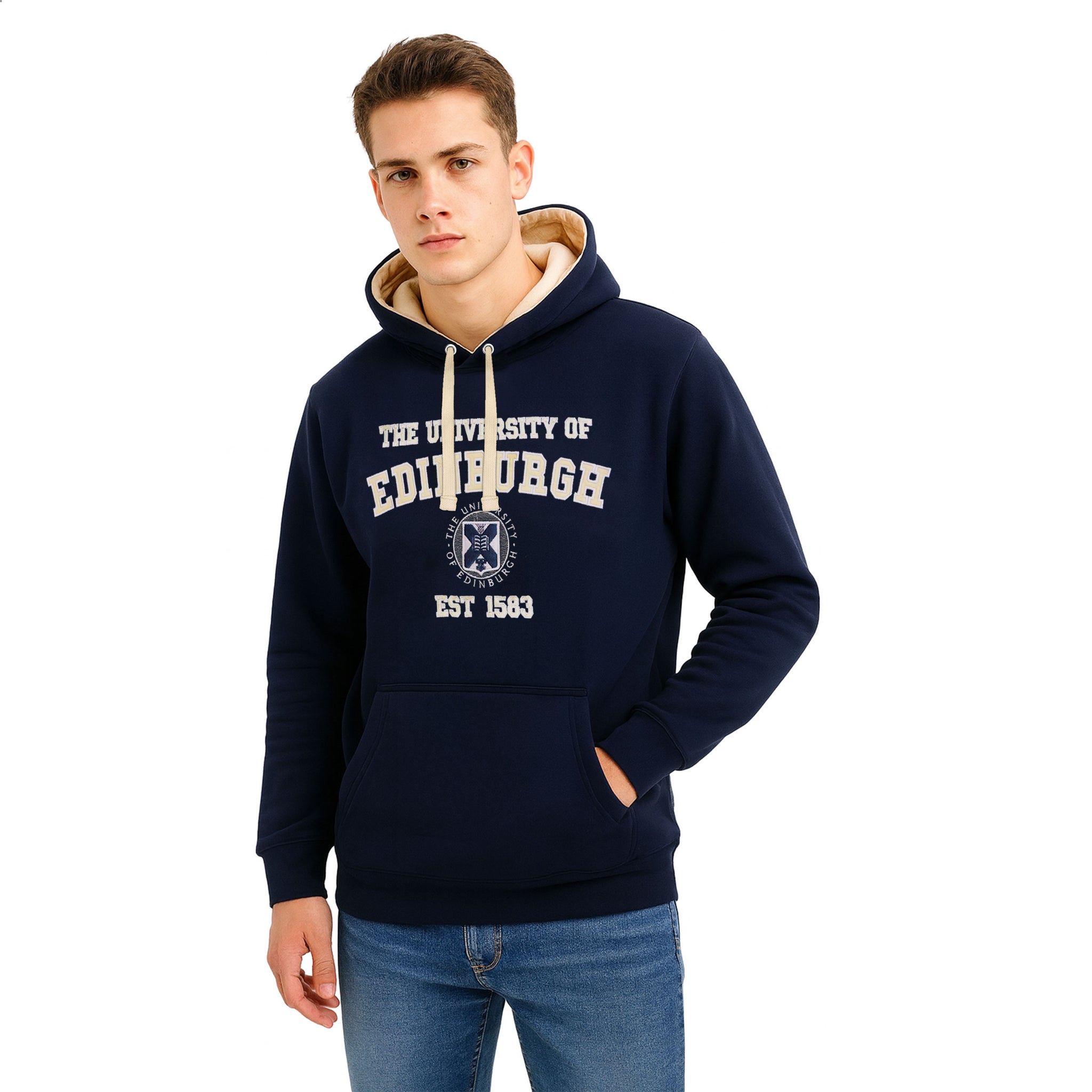 The University of Edinburgh est 1583 Applique Embroidered Hoodies
