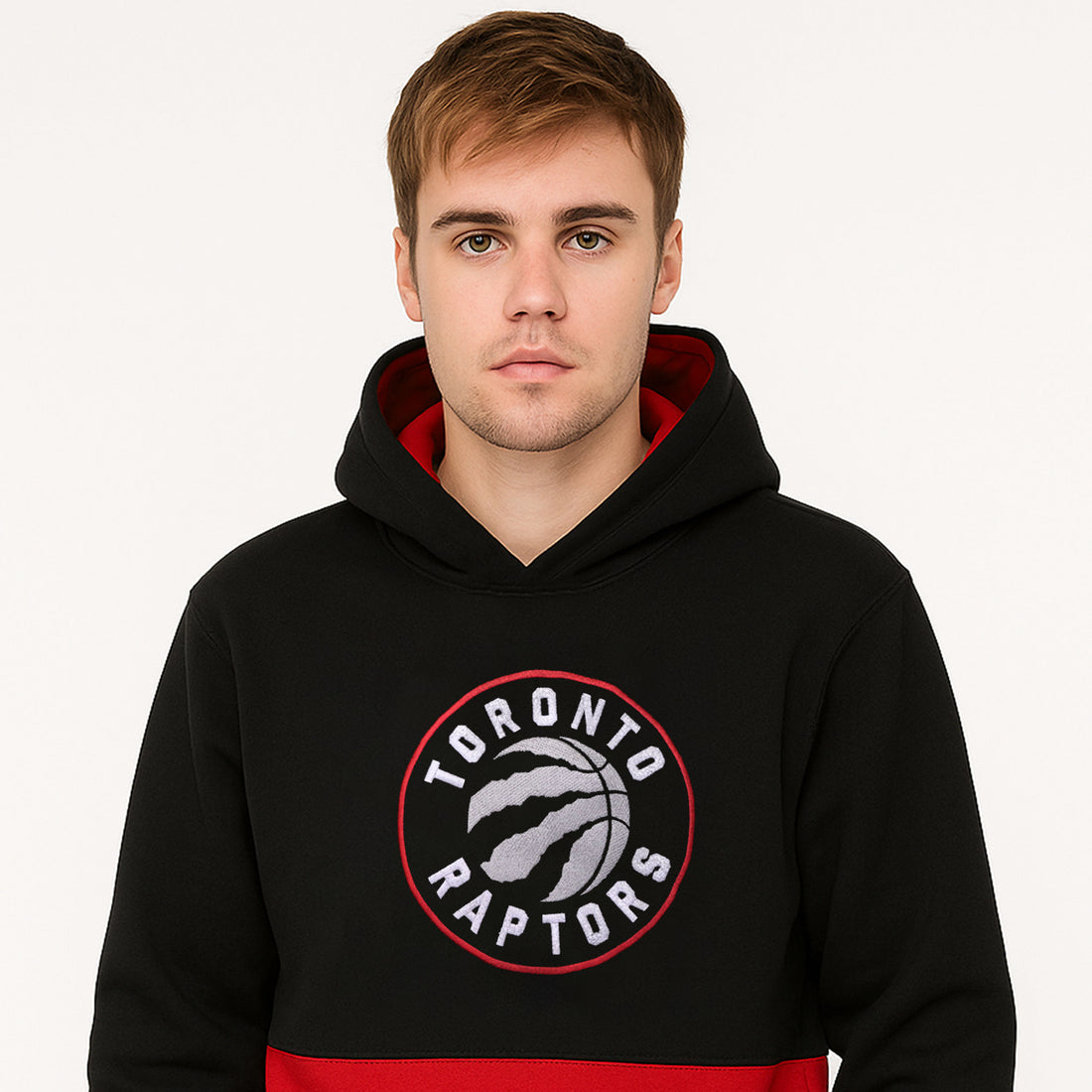 TR 2 Panel Black & Red Embroidered Hoodies