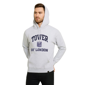 Tower of London Applique Embroidered Grey Hoodies