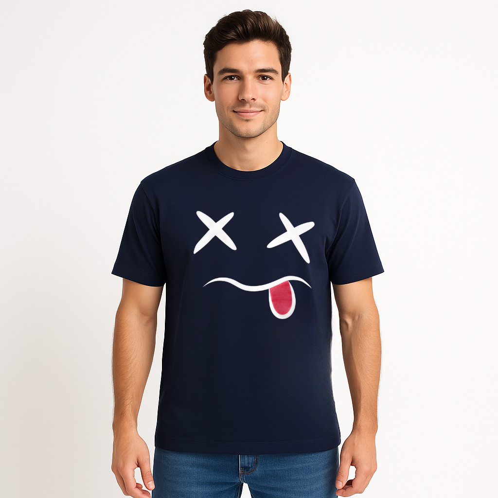 CROSS EYES PRINT T-SHIRT