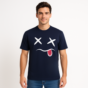 CROSS EYES PRINT T-SHIRT