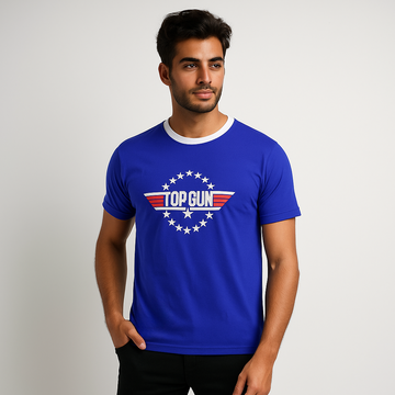 TOP GUN EMBROIDERY T SHIRT