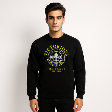 VICTORIOUS LONDON THE BRAVE EMBROIDERED SWEAT SHIRT