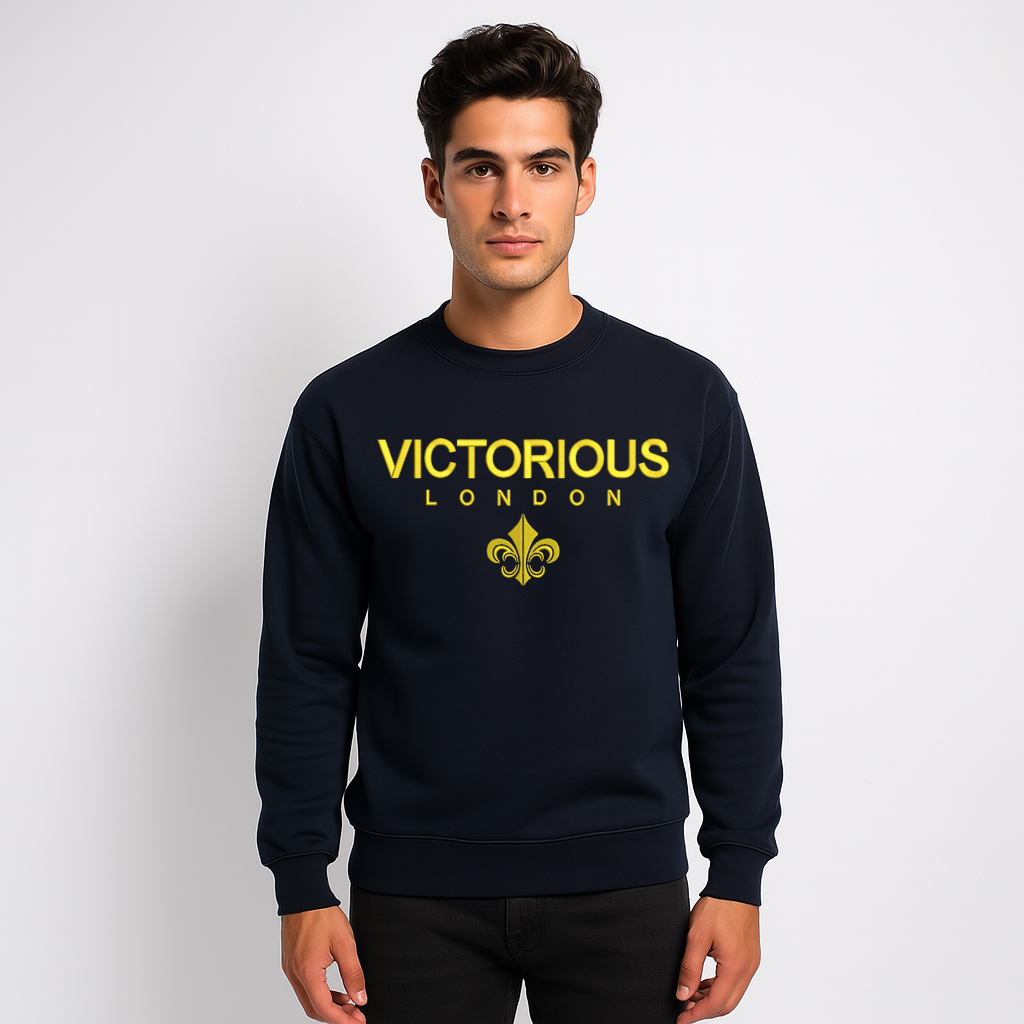 VICTORIOUS LONDON 3D EMBROIDERED SWEAT SHIRT