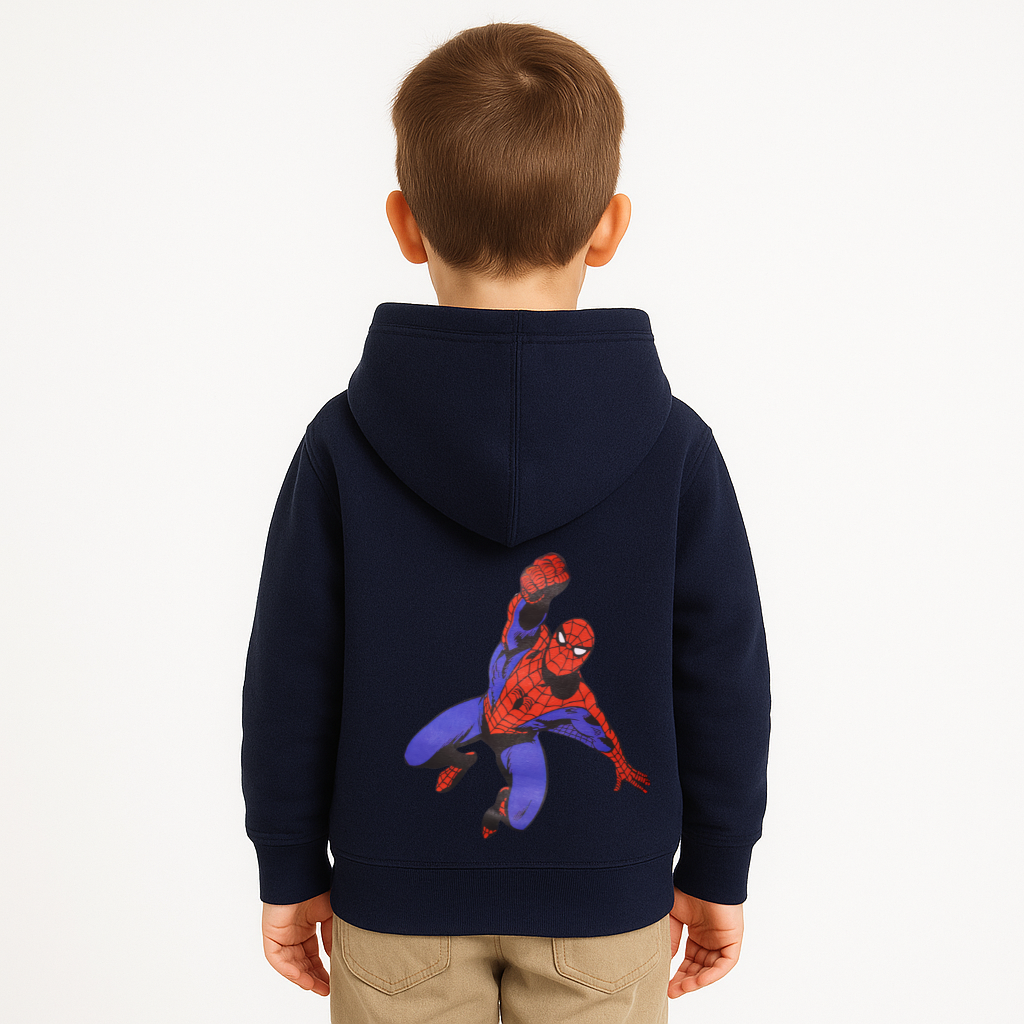 Kids Hoodies Spiderman Embroidered & Printed