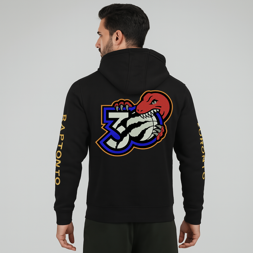 MEN'S TORONTO LOGO FRONT & BACK EMBROIDERED HOODIE