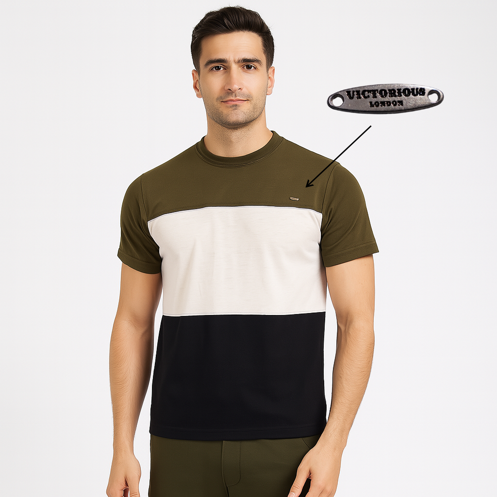 3 Panel Color T Shirt