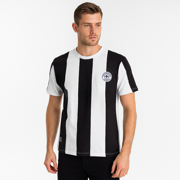 STRIPED BEST CREW NECK PRINTED T SHIRT