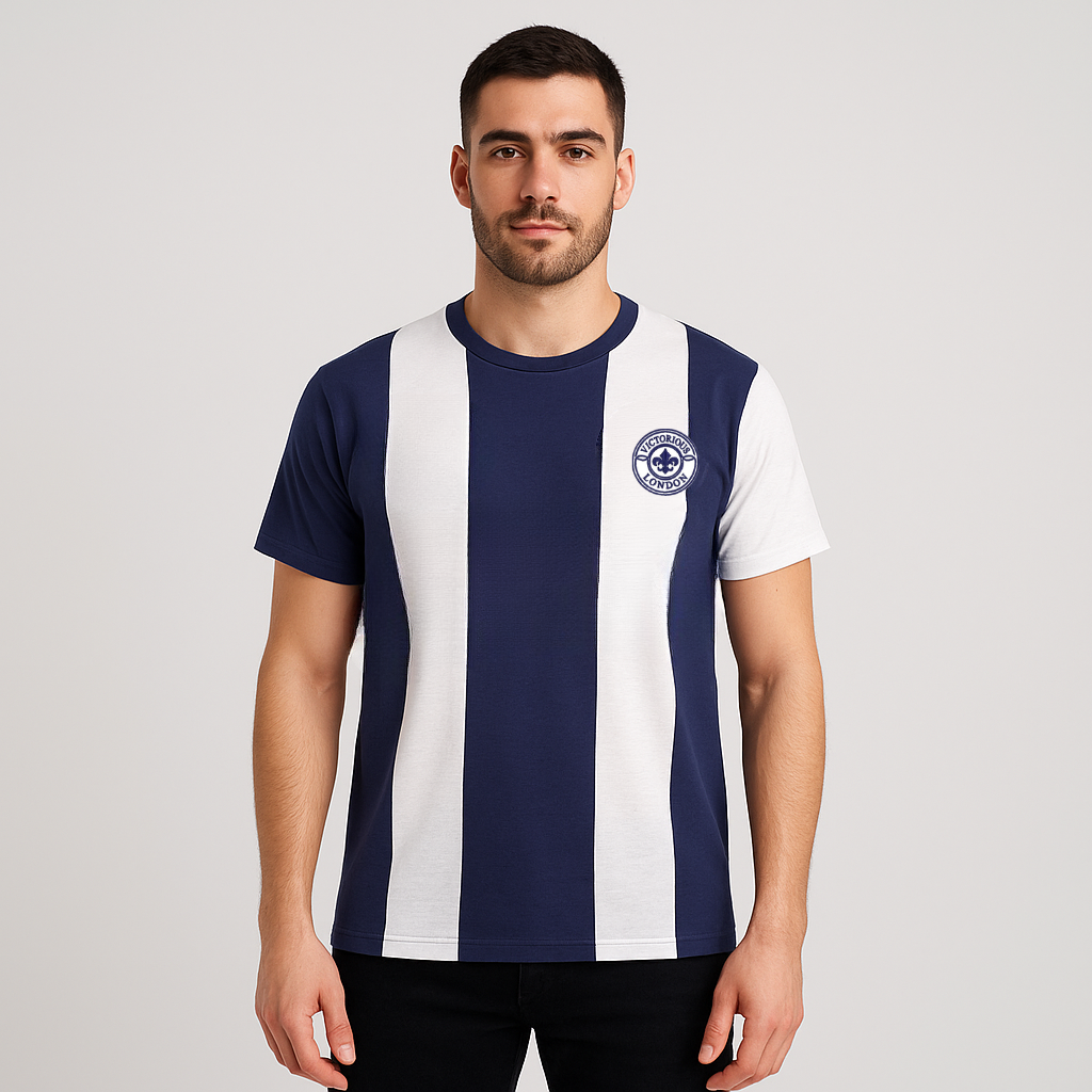 STRIPED BEST CREW NECK PRINTED T SHIRT