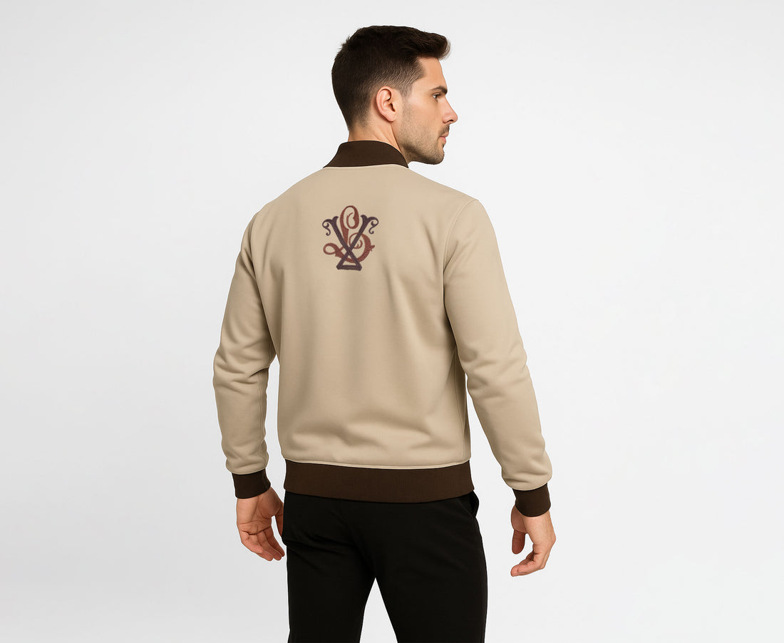 Men’s Zip-Up jacket  VL EMBROIDERED Front & Back
