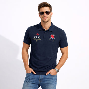 VLC London Heritage with British crest Embroidered Polo Shirt