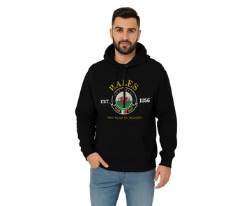 wales embroidered hoodies