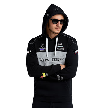 CAR RACING 2 PANEL EMBROIDERED HOODIE